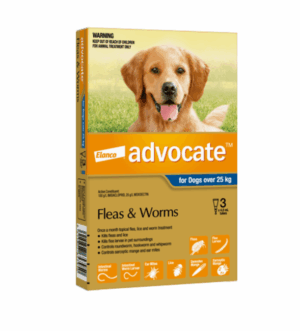 Advocate™ Flea & Worm Treatment for Dogs Over 25kg, 3 Pack