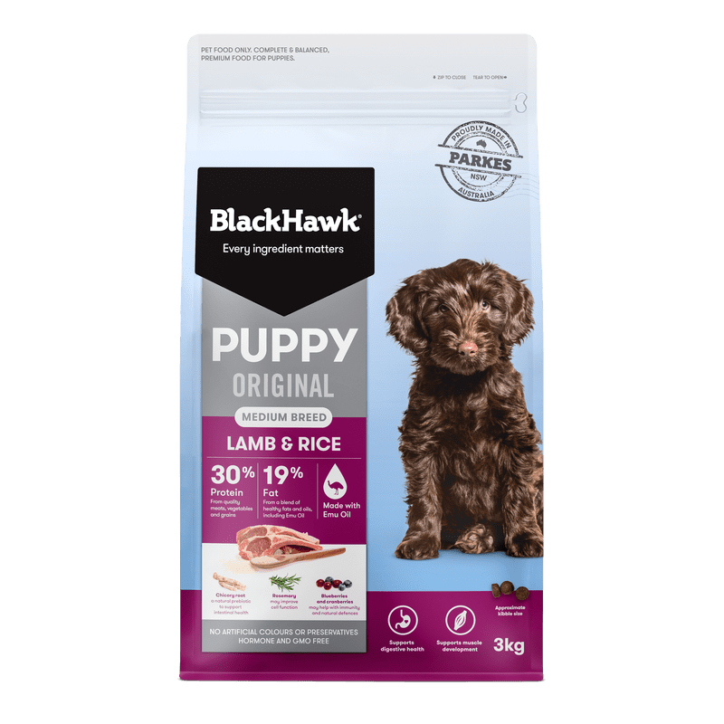 Black Hawk Puppy Medium Breed Lamb & Rice - Image 2
