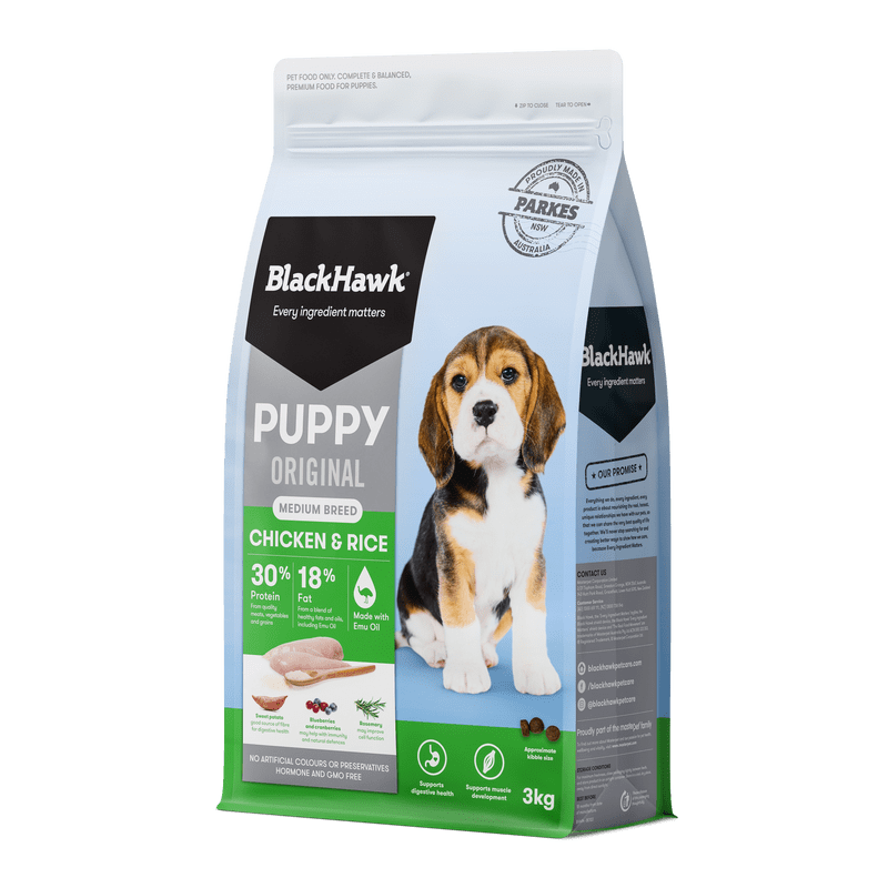 Black Hawk Puppy Medium Breed Chicken & Rice