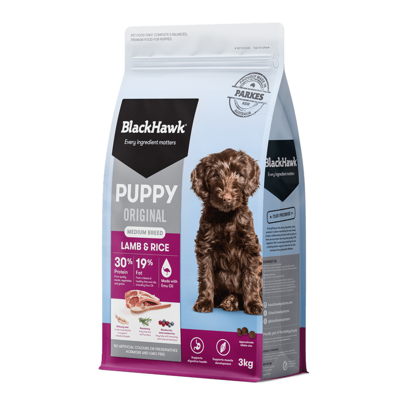 Black Hawk Puppy Medium Breed Lamb & Rice