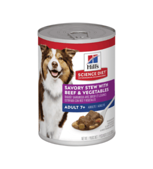 Hill's Science Diet Adult 7+ Savoury Stew Beef & Vegetables Wet Dog Food