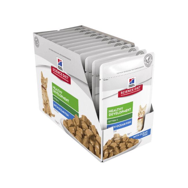 Hill's Science Diet Kitten Ocean Fish Tender Chunks in Gravy Wet Cat Food