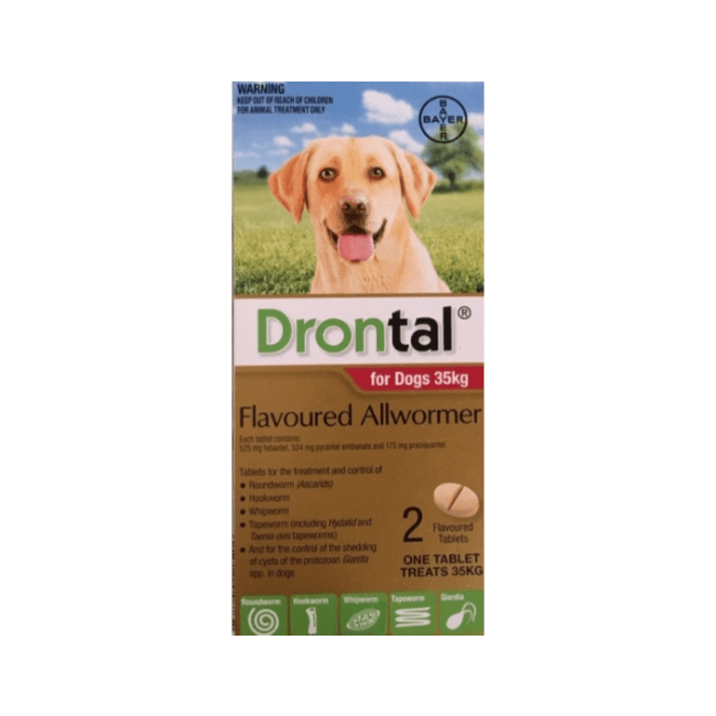 Drontal Flavoured AllWormer for Dogs 20kg-35kg