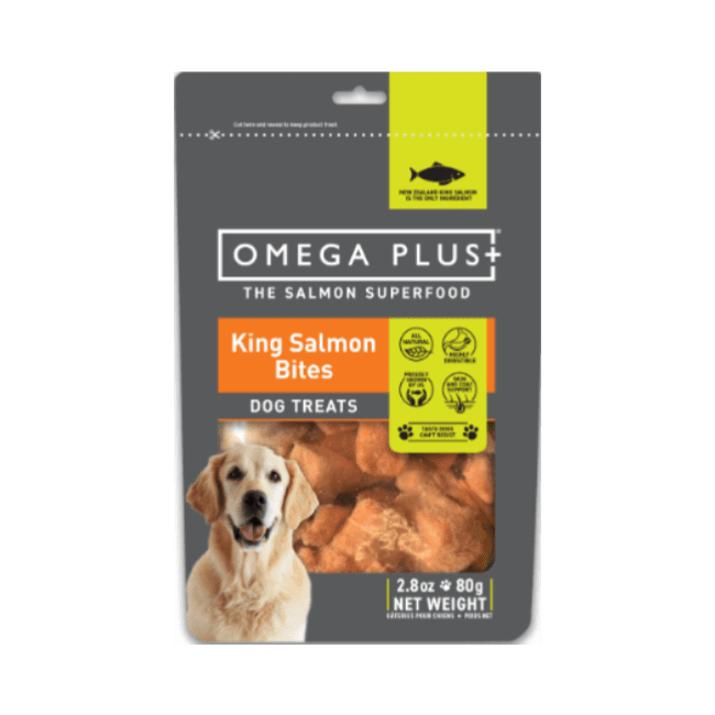 Omega Plus King Salmon Bites Treat for Dogs