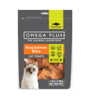 Omega Plus King Salmon Bites Treat for Cats