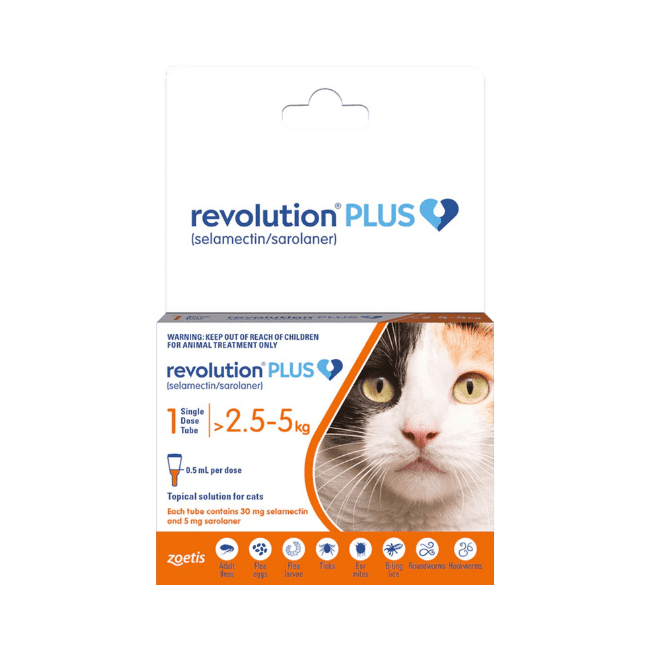 Revolution Plus Flea Treatment for Cats from 2.5kg - 5kg - Image 2