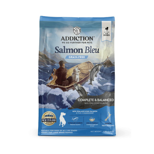 Addiction Salmon Bleu, Complete & Balanced, Skin & Coat Dry Dog Food