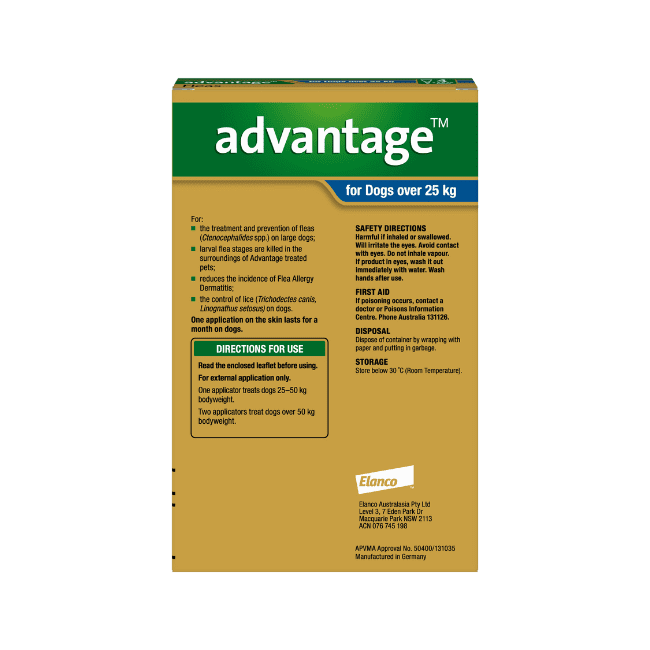 Advantage™ Flea Treatment for Dogs Over 25kg, 4 Pack - Image 2