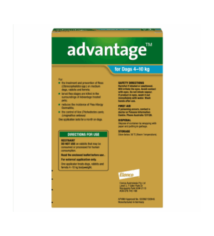 Advantage™ Flea Treatment for Dogs 4kg - 10kg, 4 Pack