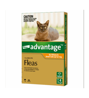 Advantage™ Fleas for Kittens & Small Cats Up to 4kg, 4 Pack