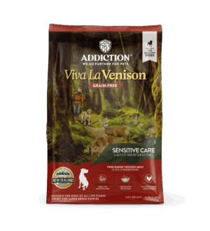 Addiction Viva La Venison, Sensitive Care, Novel Protein Dry Dog Food