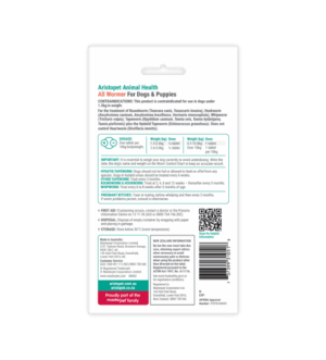 Aristopet All Wormer for Dogs & Puppies