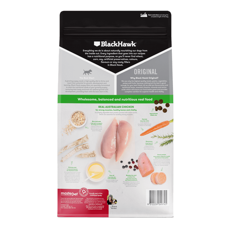 Black Hawk Puppy Medium Breed Chicken & Rice - Image 3