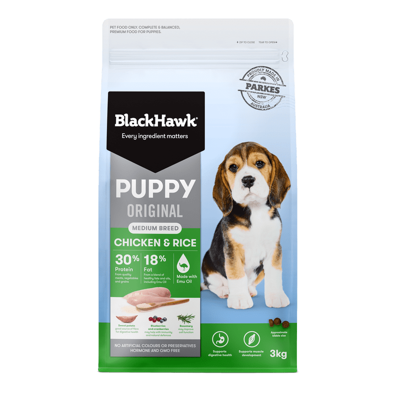 Black Hawk Puppy Medium Breed Chicken & Rice - Image 2